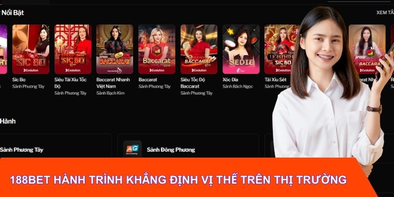 188BET hành trình khẳng định vị thế trên thị trường